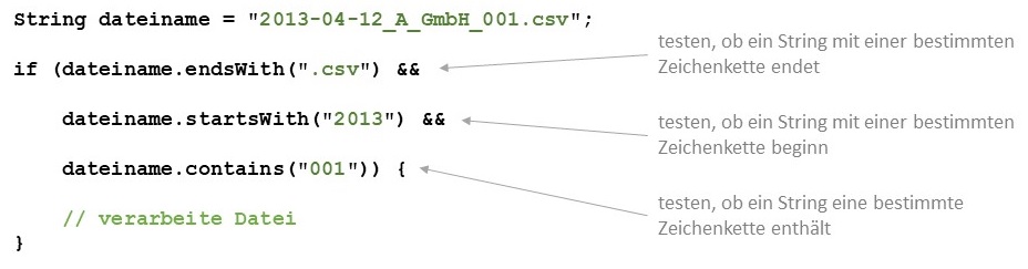 Teilstring-Vergleich