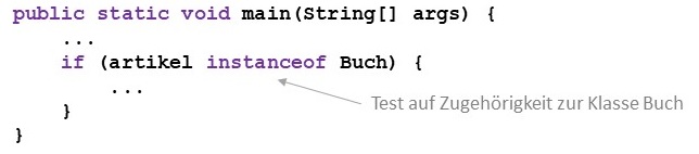 Test auf Klassenzugehörigkeit