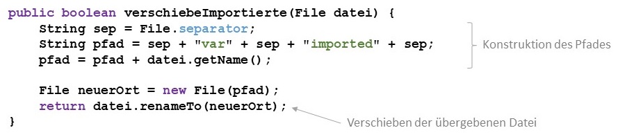 Verschieben von Dateien
